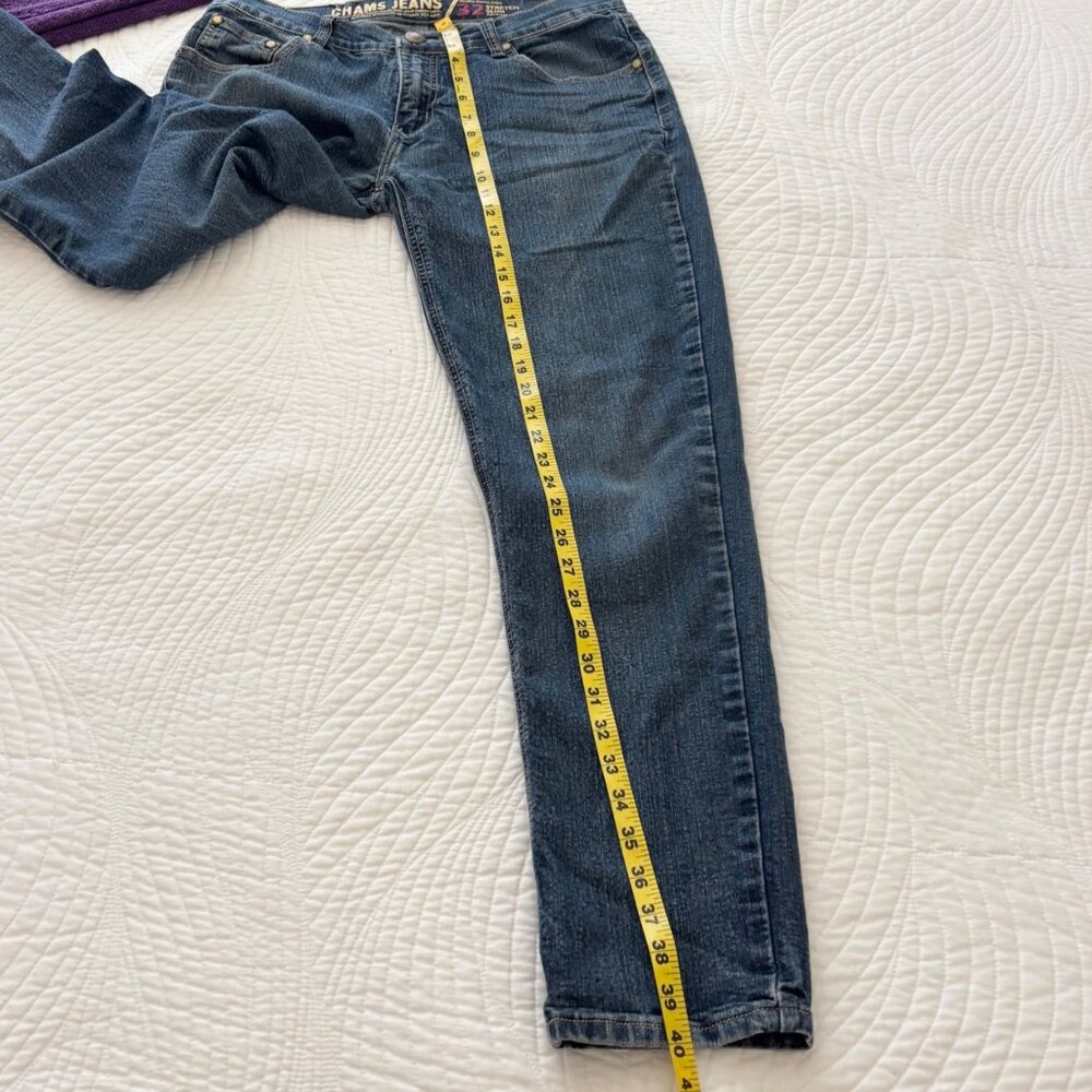 Champs Jeans Men’s 32x32 Stretch Slim Fit Blue Denim Casual Jeans - Picture 10 of 10